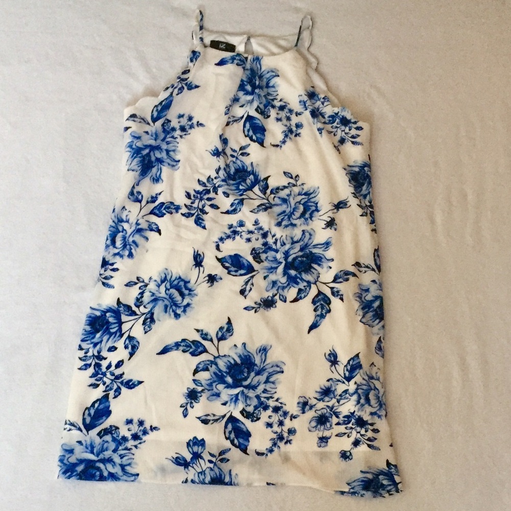 Summer tea length floral dress